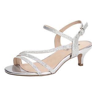 IDIFU Women's Dressy Strappy 2 Inch Low Kitten Heel Open Toe Sandal Dress Shoes